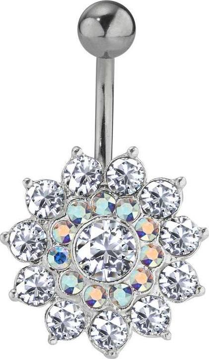 Bijouteria Bauchpiercing (Edelstahl, Silber 925, Kristall)