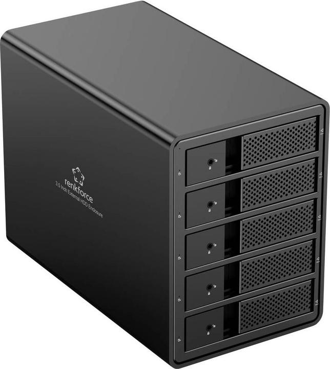 Produktbild Renkforce RF-6647600 8.9 cm (3.5 Zoll) Festplattengehäuse 5 Bay 3.5 Zoll USB-A ( (3.5")