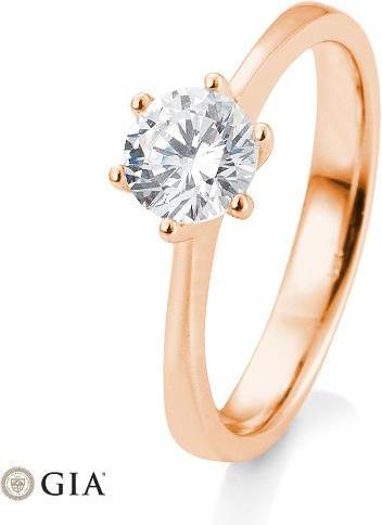 Actual product image Breuning 6 prong set 0.80-1.50 ct. (55, 585/14 K Gold)
