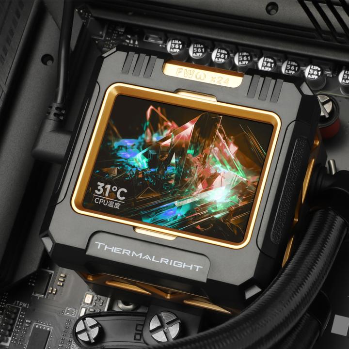 Produktbild Thermalright Frozen Warframe 360 Black ARGB - AIO, 360mm, LCD