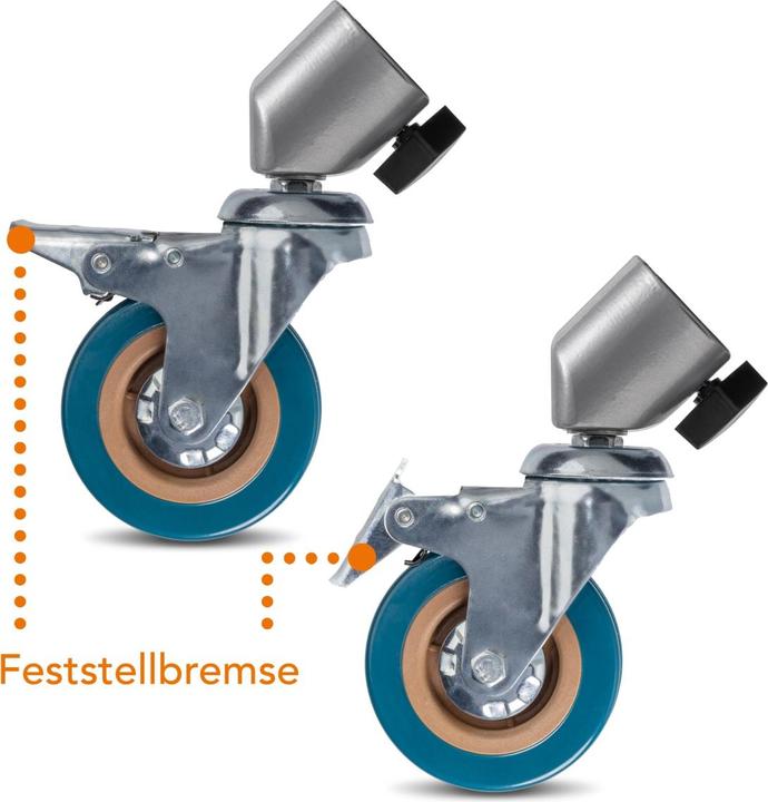 Image du produit Walimex pro pro 23094 Roulettes pour trépied Pro 7525 Lot de 3 75mm (Pieds de trépied)