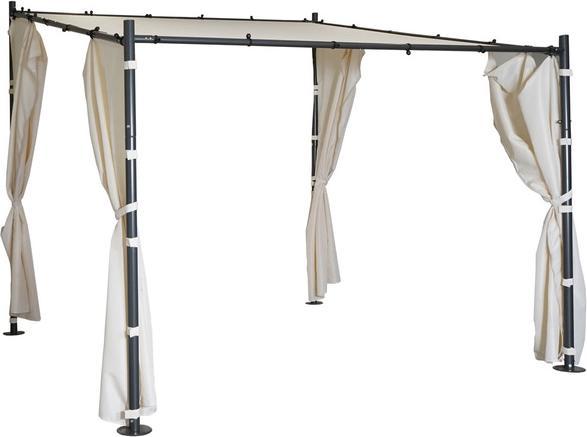 Immagine prodotto Swisshandel24 Set di 4 pareti laterali per pergola, parete laterale di ricambio per padiglione, 3x3m poliestere