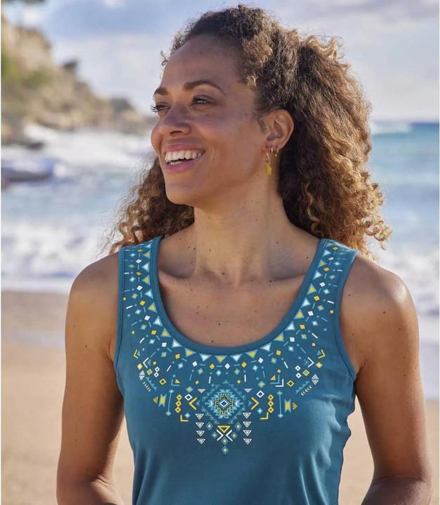 Actual product image Atlas For Women Womens/Ladies Vest Top (Pack of 2) (38, 39, 40)