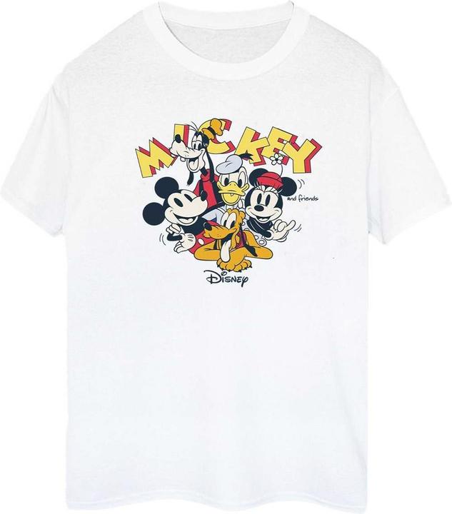 Actual product image Disney Womens/Ladies Mickey Mouse Group Cotton Boyfriend T-Shirt (3XL)
