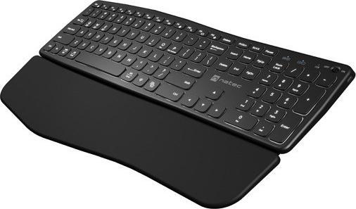 Produktbild Genesis Klawiatura Natec KLAWIATURA NATEC PORIFERA US BEZPRZEWODOWA BLUETOOTH + 2.4GHZ X-SCISSOR PODŚWIETLEN (Eng. Int., Kabellos)