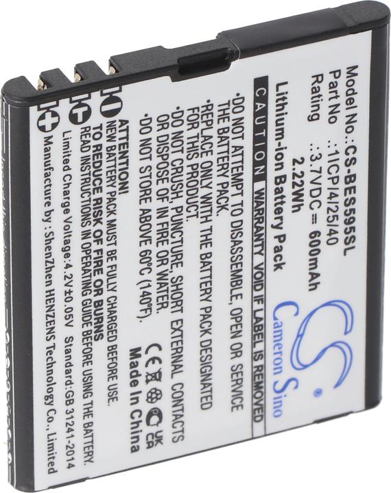 Produktbild XCell Akku passend für Bea-fon SL495, Bea-fon SL595, Bea-fon SL595 Plus, 3,7V, 600mAh