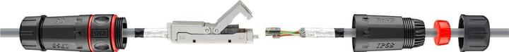 Actual product image Goobay Outdoor (IP68) network cable connector (Network coupling)