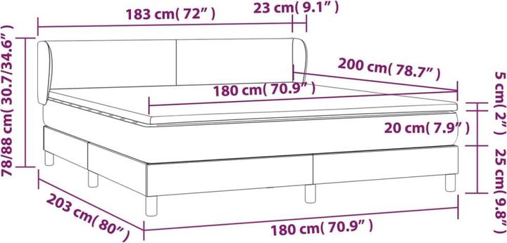 Produktbild VidaXL Adalee (180 x 200 cm, 180 x 200 cm)