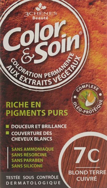 Actual product image 3 Chênes Coloration 7C blond ter cuivré (7C blonde terre cuivré)
