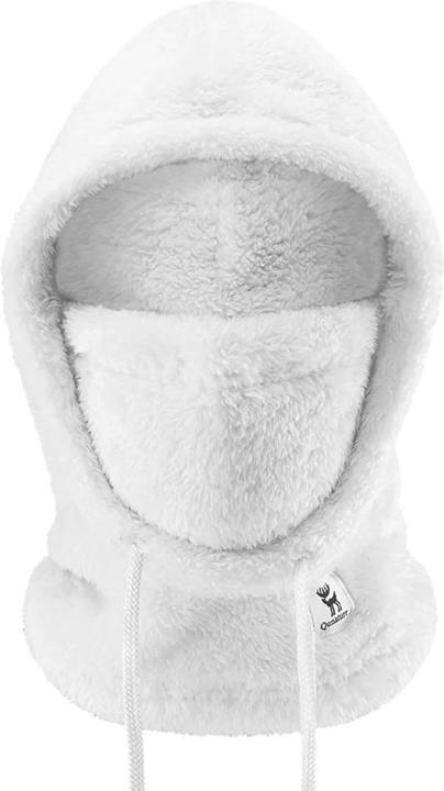 Actual product image Qunature Arctic Velvet Ski Balaclava Size M - White