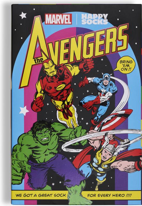Produktbild Happy Socks Strümpfe MARVEL™ Avengers Socken 6er Pack (6er Pack, 36 - 40)