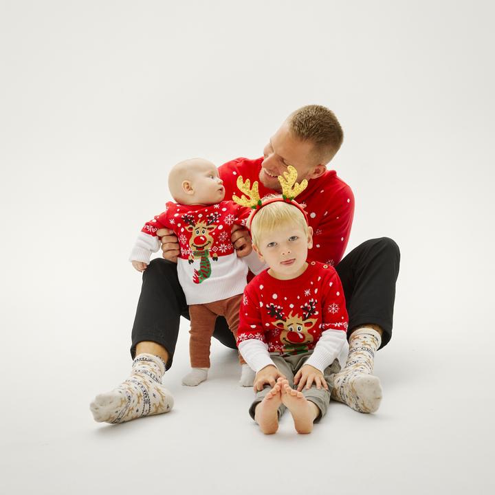 Actual product image Christmas Sweats Rudolph's Sweater Kids (134, 140)