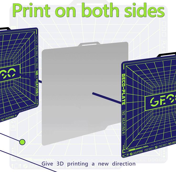 Actual product image 3d-printerstore.ch GECO Buildplate für Bambu Lab A1 Mini (Printing bed)