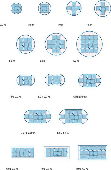 Image du produit Poolomio Kit de 4 coussins d'air de piscine pour bâche d'hivernage