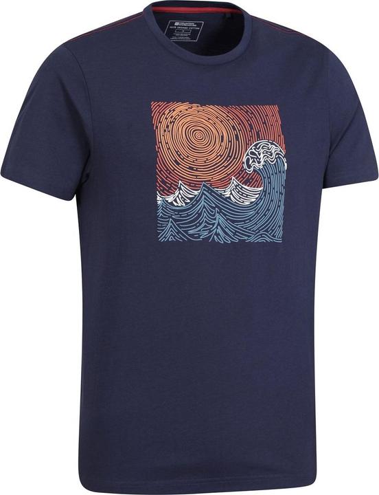Image du produit Mountain Warehouse T-shirt en coton biologique Tidal Wave pour hommes (S)