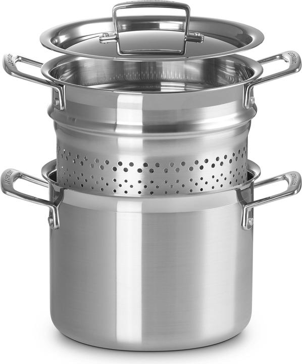 Produktbild Le Creuset Pastatopf mit Einsatz (Kochtopf, Aluminium, Edelstahl)