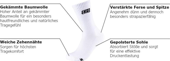 Nutritional values and ingredients Skechers Tennis Cushioned (pack of 2, 35 - 38)