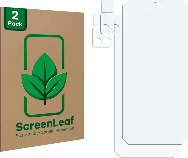 Productafbeelding ScreenLeaf Beschermfolie duurzame screenprotector screenprotector folie helder transparant (2 Stuk, Blackview BV9200)