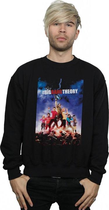 Actual product image Dam Mens Character Poster Cotton Sweatshirt (M)