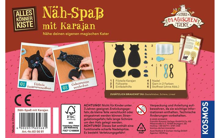 Produktbild Kosmos Näh-Spass mit Karajan