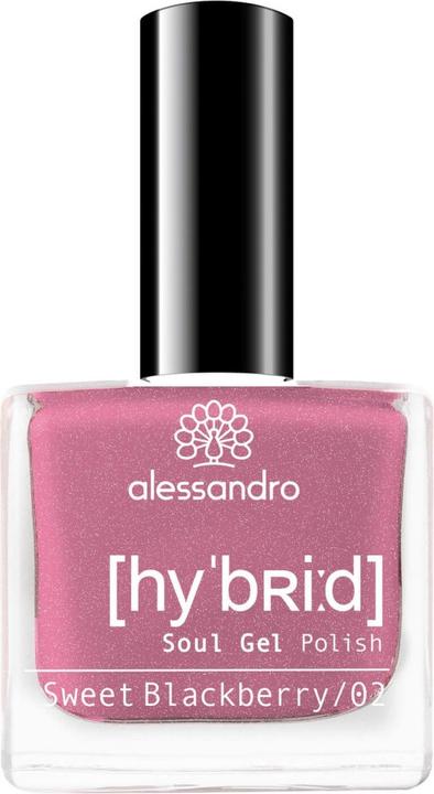 Alessandro Hybrid Soul Gel Polish Sweet Blackberry (Sweet Blackberry, Gel-Effekt Nagellack)