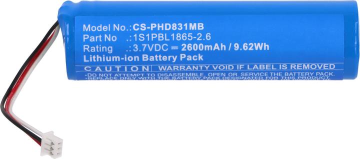 Actual product image AccuCell Rechargeable battery Philips Avent SCD833, SCD835, SCD843, SCD845, 1S1PBL1865-2.6