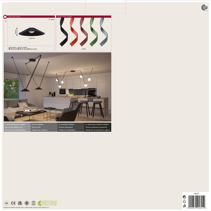 Actual product image Paulmann Gurt-System ULine Pendel Cone (1245 lm)
