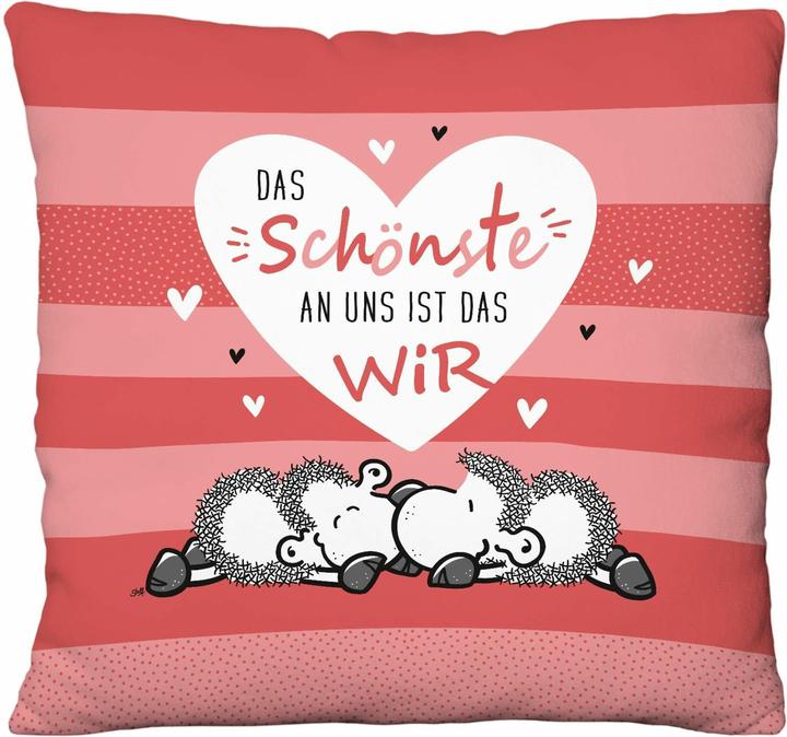 Produktbild Sheepworld Plüschkissen Motiv 'Das Schönste an uns'