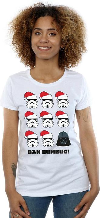 Actual product image Star Wars Womens/Ladies Christmas Humbug Cotton T-Shirt (S)