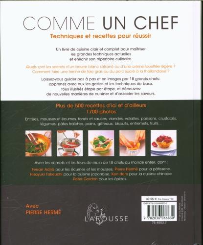 Immagine prodotto Larousse pratique Comme un chef : techniques et recettes pour réussir (Francese, Collettività, 2024)