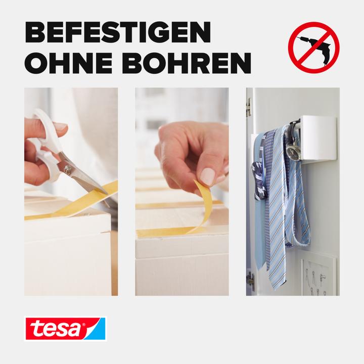 Produktbild tesa Powerbond SCHMAL doppelseitiges Montageband, 2 Rollen (9 mm)