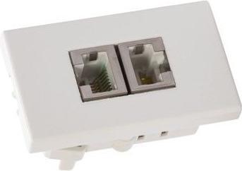 Produktbild Elbro EB-Anschlussdose FLF 2×RJ45 getrennt, weiss