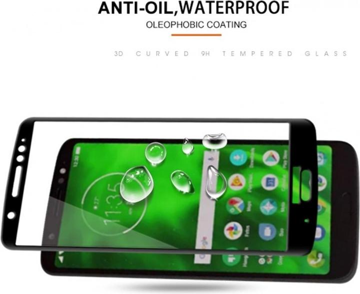 Actual product image Screenguard Motorola Moto G6 Plus Full Screen Protective Glass Film 2.5D 9H (1 Piece, Motorola Moto G6 Plus)