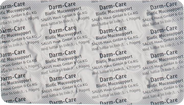 Nährwerte und Zutaten Salus Darm-Care Biotic Mucosupport Tabl (15 Stück, Tabletten, 33 g)