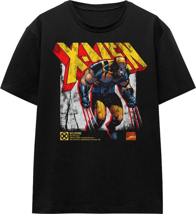 Actual product image Unisex Adult X-Men Wolverine Infographic T-Shirt (L)
