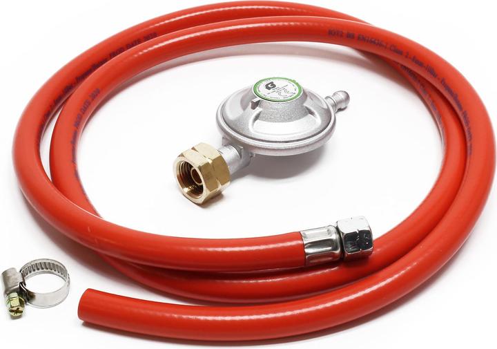 Produktbild Wiltec Gaskocher Set mit Druckregler 28 mbar und Gasschlauch für Italien