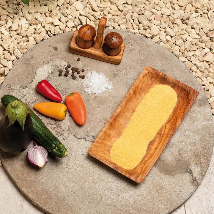 Produktbild Natura Punto Salz- und Pfeffer-Streuer, Pilzform, 13 x 10 cm, Olivenholz (Pfeffer, Salz)