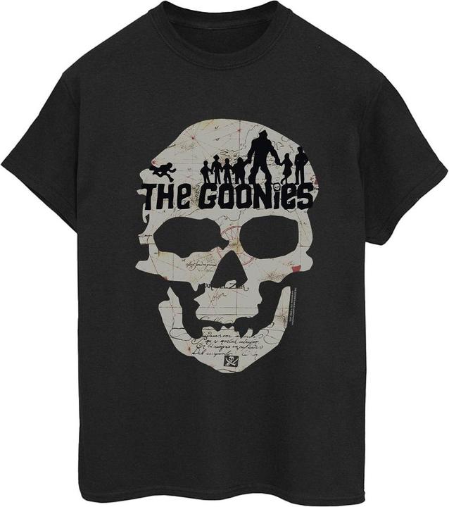 Actual product image Universal Textiles Womens/Ladies Map Skull Cotton Boyfriend T-Shirt (3XL)