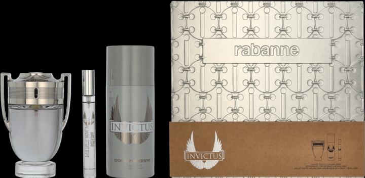 Paco Rabanne SET Invictus EDT Spray 100ml + DEO Spray 150ml + MINIATURA EDT Spray 10ml