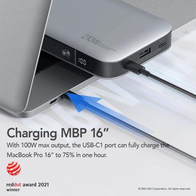 Actual product image ZMI Powerpack 25000 mAh, 210 W Powerbank (QB826G) (25000 mAh, 100 W, 92.50 Wh)