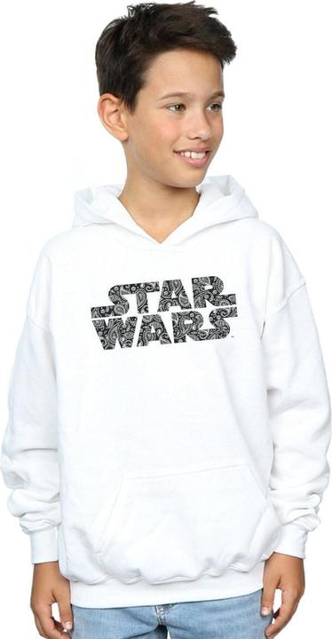 Actual product image Star Wars Boys Paisley Logo Hoodie (140, 146)