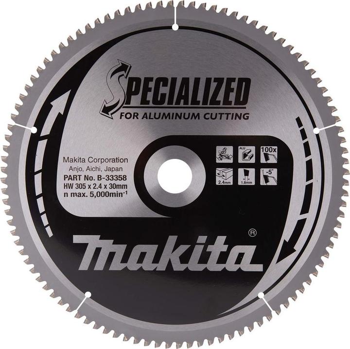 Produktbild Makita Aluminiumsäge Spezialisiert 305*30 100 Zähne