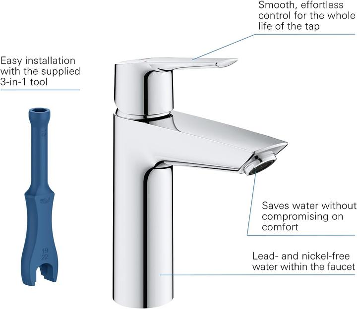 Immagine prodotto Grohe Lavaboarmatur Start M-Size 1/2, Chrom