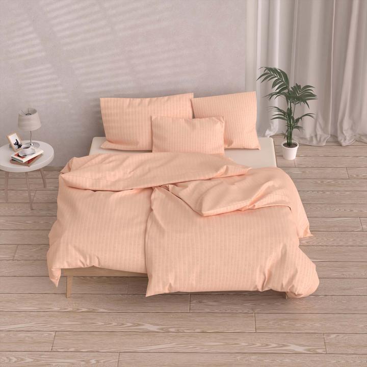 Actual product image Lotus Bettwaren Bed Linen Satin Seersucker uni (Pillowcase, 65 x 65 cm)