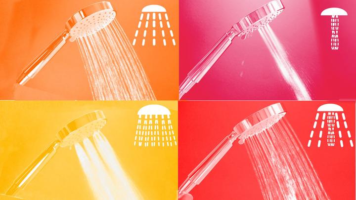 Image du produit aquaclic Pomme de douche EcoSpa à 4 jets (10 l/min)