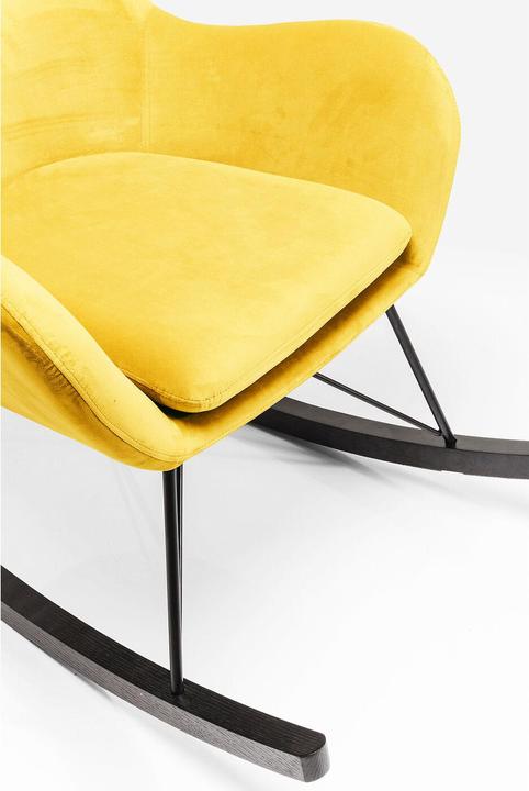 Actual product image Kare Design Oslo yellow rocking chair