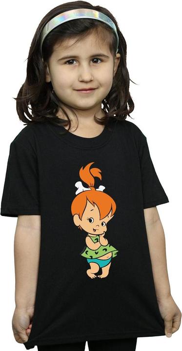 Actual product image The Flintstones Girls Pebbles Flintstone Cotton T-Shirt (140, 146)