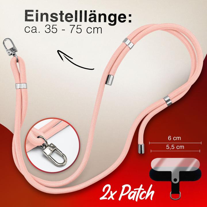 Immagine prodotto Nalia HoldMe Lanyard Handykette – Universal Trageband für Smartphones - Verstellbar, Soft & Elastisch