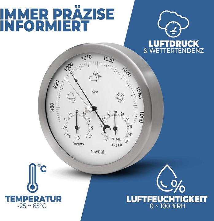 Actual product image Mavori 3in1 Barometer