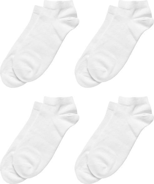 Viva Sneakers 39/42, Blanc - Chaussettes pour hommes (paquet de 8, 39 - 42)